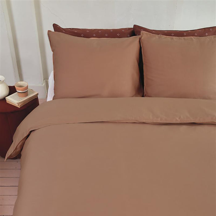 vtwonen Earth Dekbedovertrek 240 x 200/220 cm - Perzik