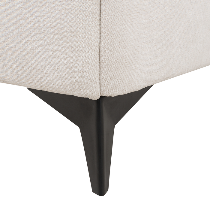 Beliani-MELLE -Tweepersoonsbed-Lichtbeige-180 x 200 cm-Chenille