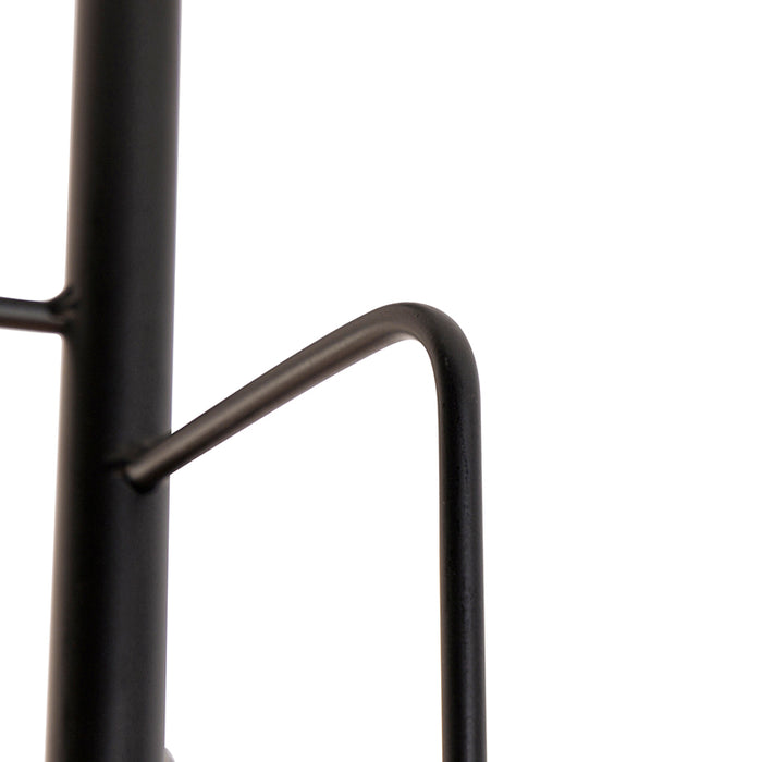 QAZQA Plafondlamp facile - Zwart - Modern - D 300mm