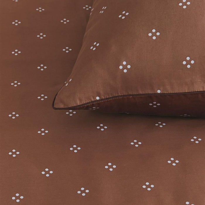 vtwonen Sticking Dots Dekbedovertrek 200 x 200/220 cm - Terra