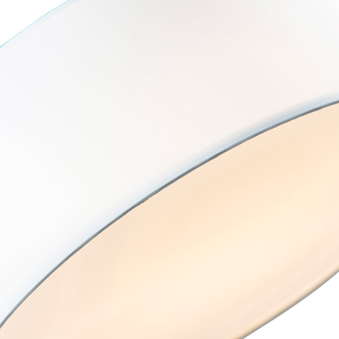 QAZQA Plafondlamp wit 30 cm incl. LED - Drum LED