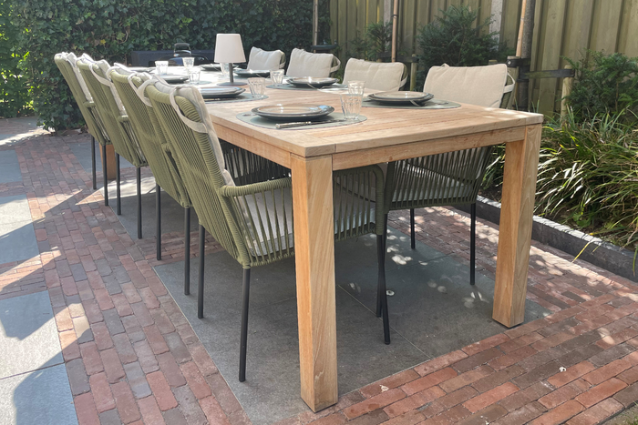 VDG Teresa dining rope tuinstoel - Green