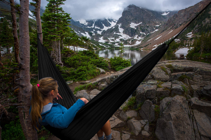 Tropilex® Reishangmat Tweepersoons Travel Black Zwart