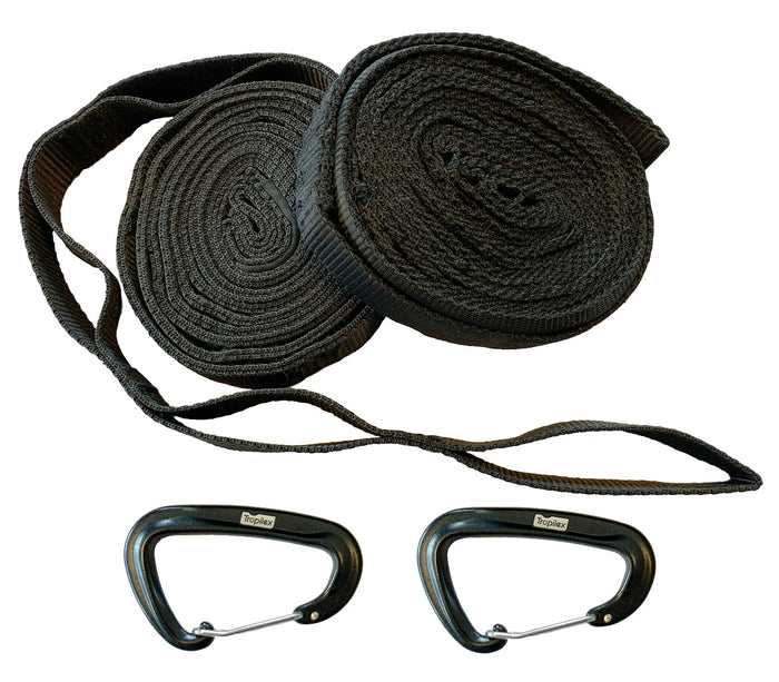 Tropilex® Reishangmat Tweepersoons Travel Black Zwart