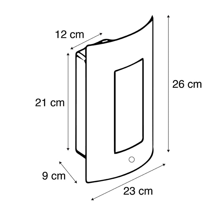 QAZQA Buiten wandlamp staal IP44 schemersensor - Emmerald