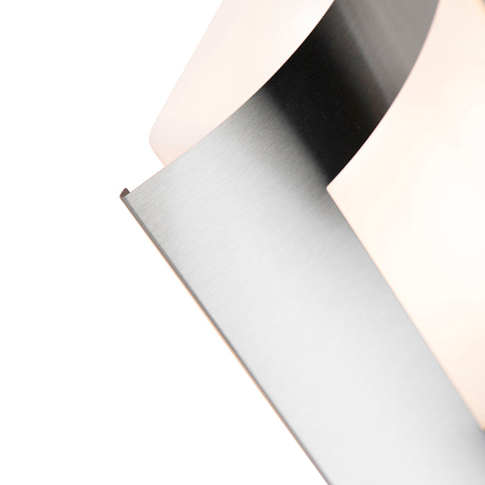 QAZQA Buiten wandlamp staal IP44 schemersensor - Emmerald