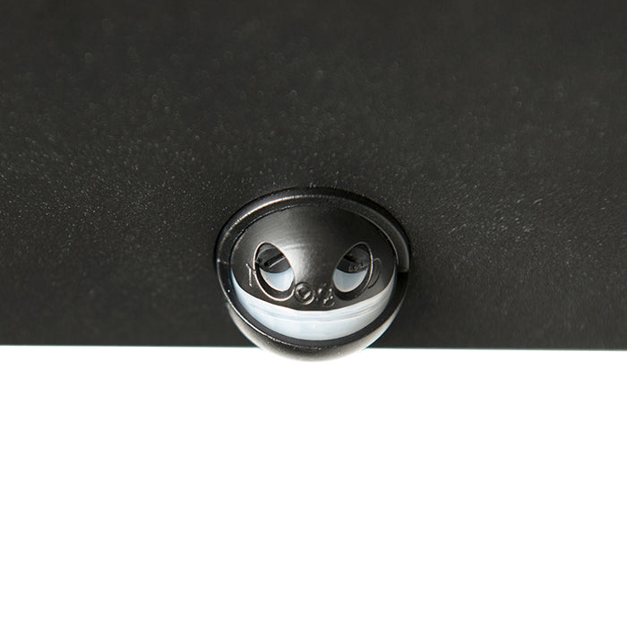 QAZQA Buiten wandlamp zwart met bewegingsmelder IP44 - Rotterdam