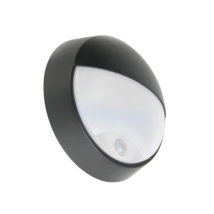 QAZQA Buitenwandlamp zwart incl. LED met bewegingssensor IP54 -