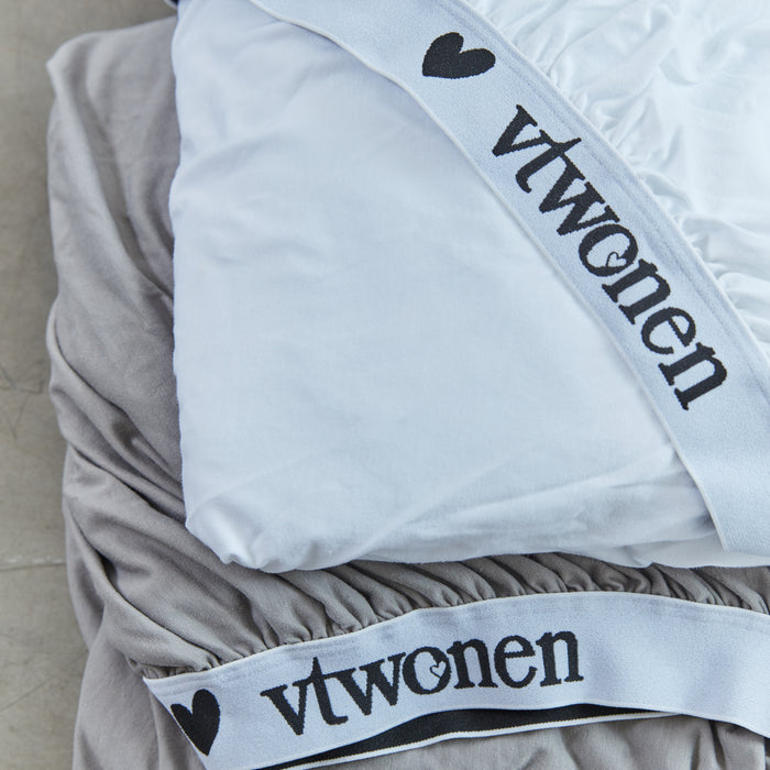 vtwonen Cover Hoeslaken 90 x 200/210/220 cm - Grijs