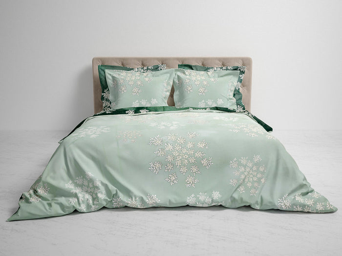 Heckett Lane Dekbedovertrek Katoen Eleri - shale green
