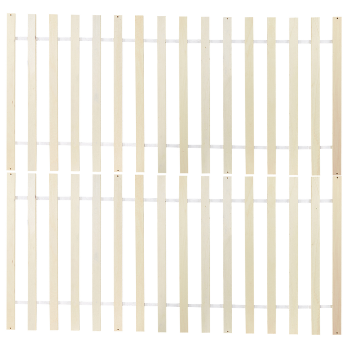 Beliani - GIULIA - Tweepersoonsbed - Wit - 160 x 200 cm - Dennenhout