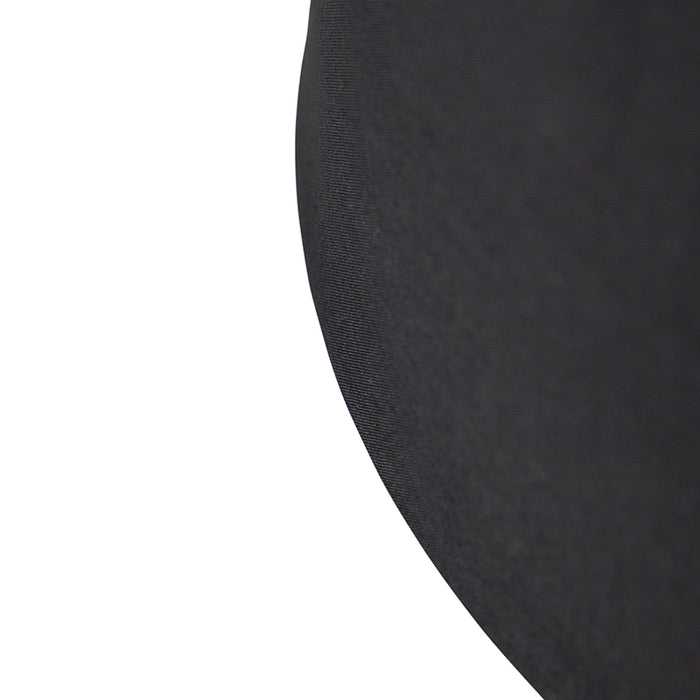 QAZQA Katoenen lampenkap zwart 40|35|22 met gouden binnenkant