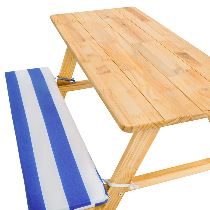 tectake Kinderpicknicktafel met kussens