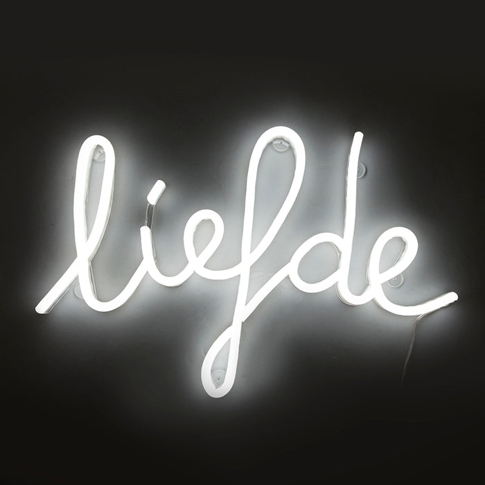 QAZQA LED Wandlamp neon - Wit - Design - B 620mm