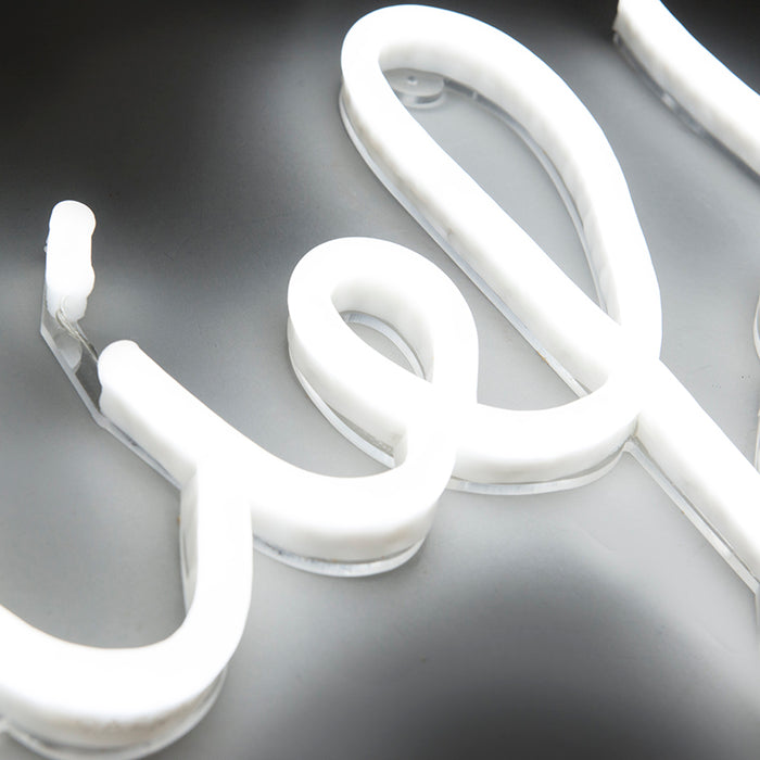 QAZQA LED Wandlamp neon - Wit - Design - B 620mm