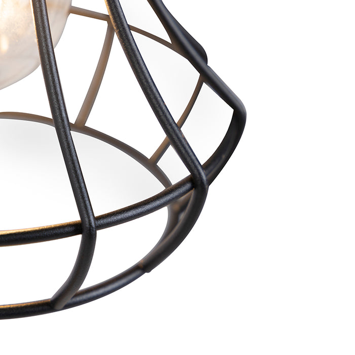 QAZQA Wandlamp galgje - Bruin - Landelijk - L 330mm