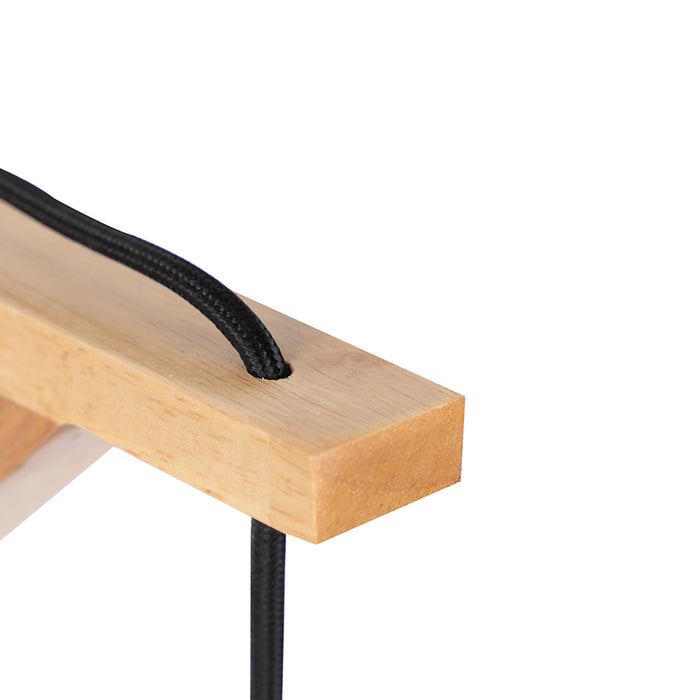 QAZQA Wandlamp galgje - Bruin - Landelijk - L 330mm