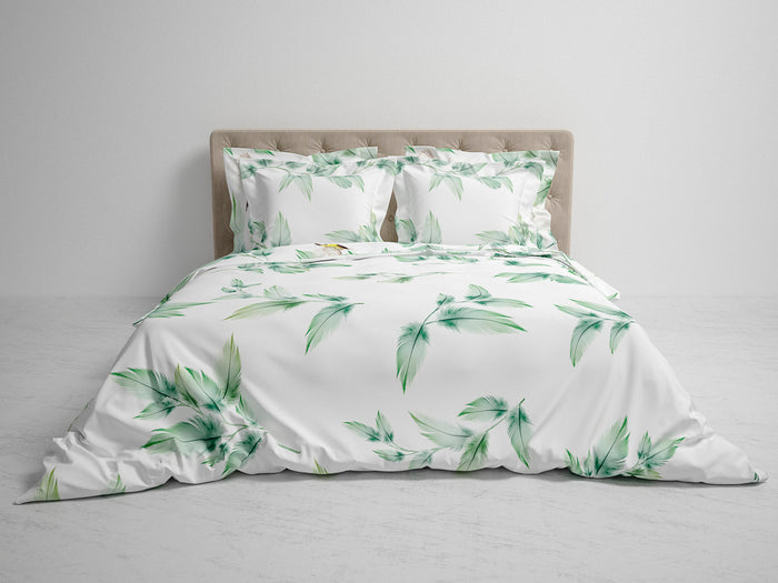 Heckett Lane Dekbedovertrek Katoen Twill Jamill - garden green