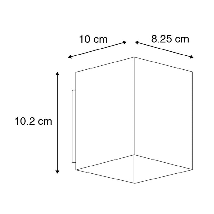 QAZQA Design wandlamp zwart en goud vierkant - Sola
