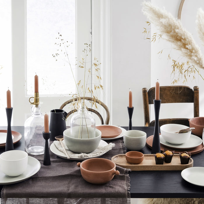 vtwonen Metal Black Kandelaar H 20 cm