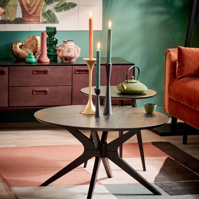 vtwonen Metal Black Kandelaar H 30 cm