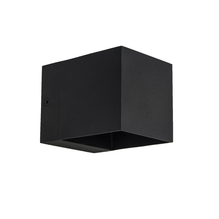 QAZQA Moderne wandlamp zwart met lichteffect - Transfer