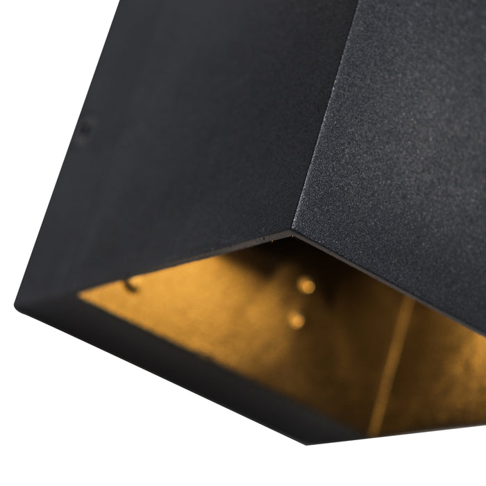 QAZQA Moderne wandlamp zwart met lichteffect - Transfer