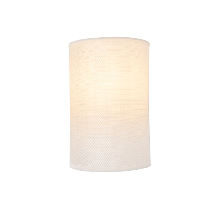 QAZQA Moderne wandlamp wit - Simple Drum Jute