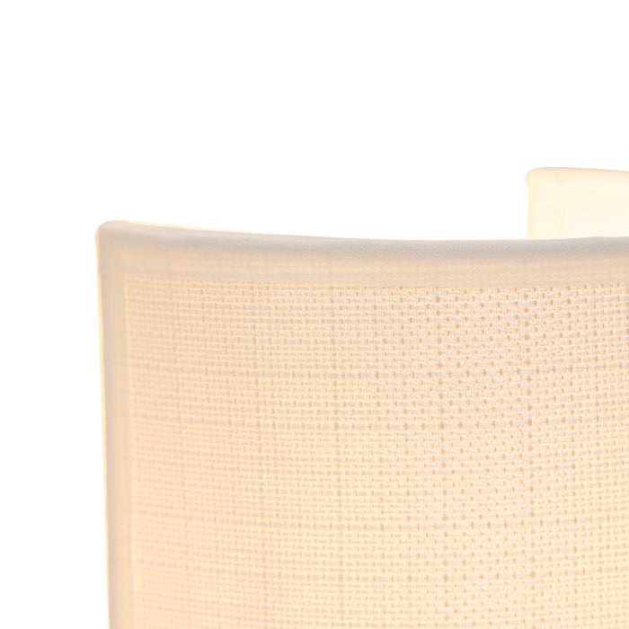 QAZQA Moderne wandlamp wit - Simple Drum Jute