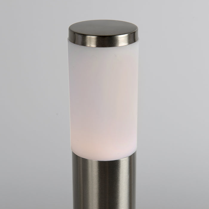 QAZQA Set van 3 prikspots staal incl. LED IP44 solar- Rox