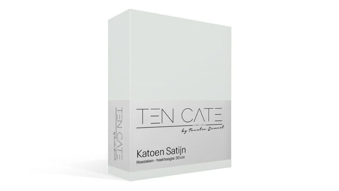 Ten Cate Katoensatijnen Hoeslaken - 180x220 - Naturel