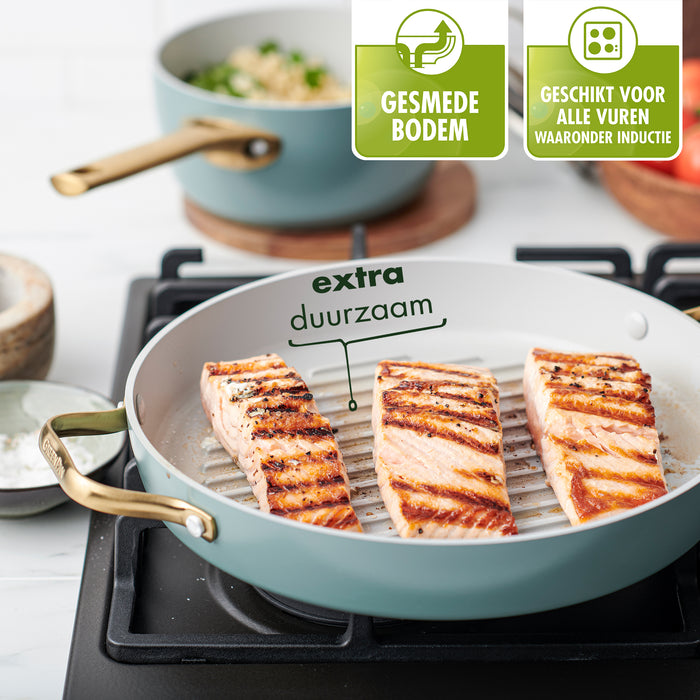 Greenpan Padova Grillpan met Deksel Ø 28 cm