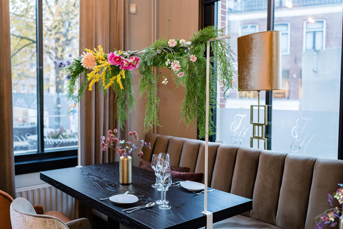 MaximaVida metalen decoratieframe Babs tot 250 cm lengte wit