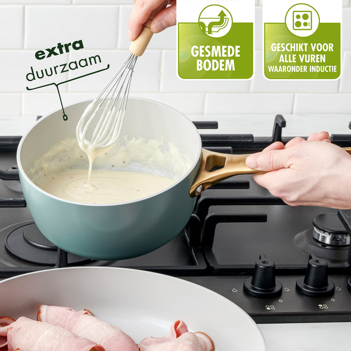 Greenpan Padova Pannenset 5-delig met 2 pannenbeschermers