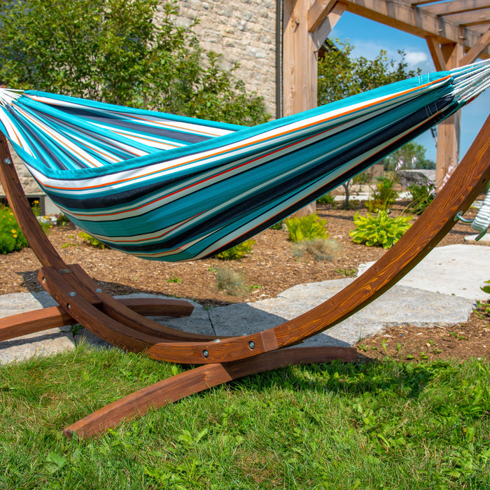 Vivere Double Sunbrella Hangmat met Standaard