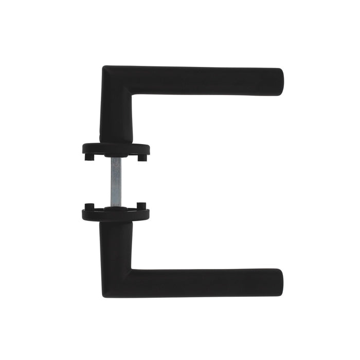 Intersteel Deurkruk Broome op rozet ø50x7 mm aluminium zwart