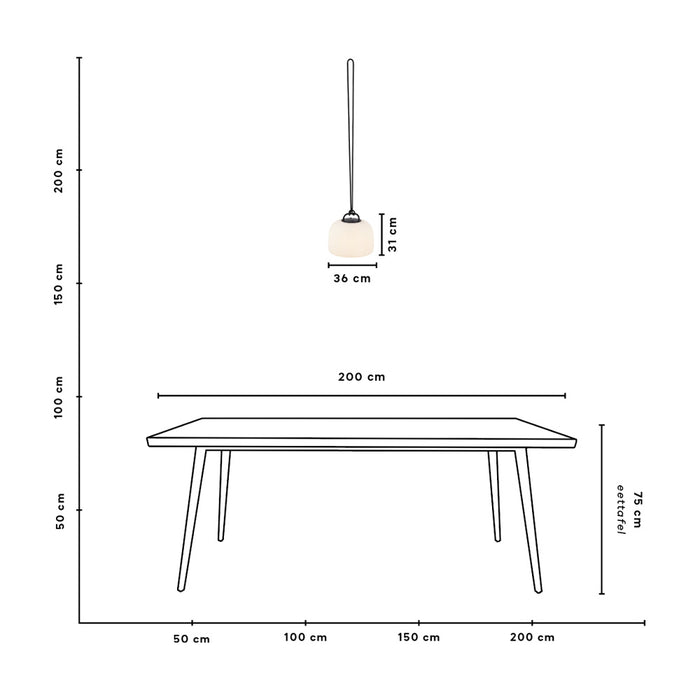 Nordlux Kettle Moodmaker Combinatie Hang-, Tafel- en Vloerlamp