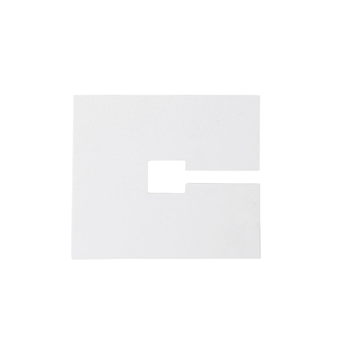 QAZQA diversen afdekplaatje - Wit - - L 100mm