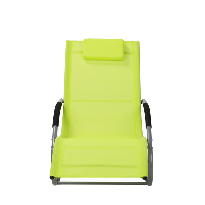 Beliani - CARANO - Strandstoel - Groen - Staal