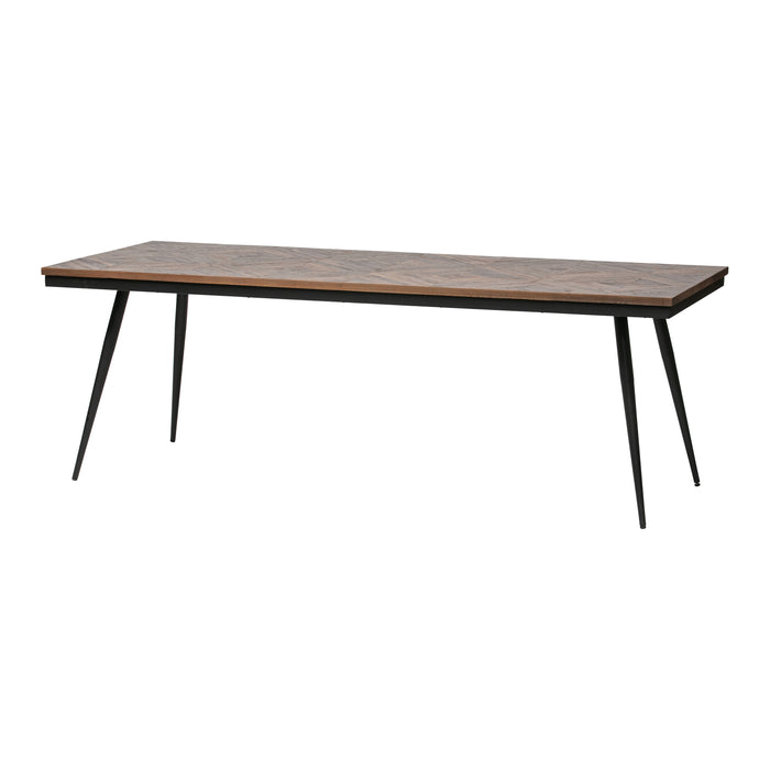 WOOOD Rhombic Eettafel - 220 x 90 cm - Bruin