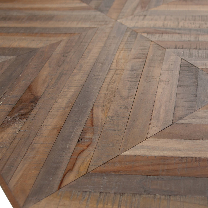 WOOOD Rhombic Eettafel - 220 x 90 cm - Bruin