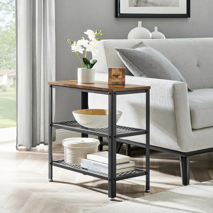 O'DADDY® Wandtafel - Sidetable Industrieel - Dressoir 60x30x60 - bruin