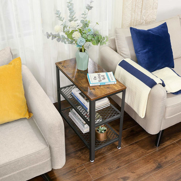 O'DADDY® Wandtafel - Sidetable Industrieel - Dressoir 60x30x60 - bruin