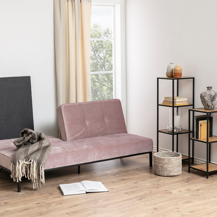 by fonQ basic Sabine Slaapbank - Fluweel - Dusty Pink