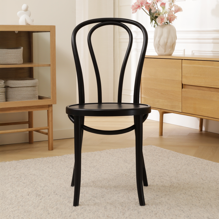 Fameg Vienna Thonet No.18 Houten Bistrostoel Zwart