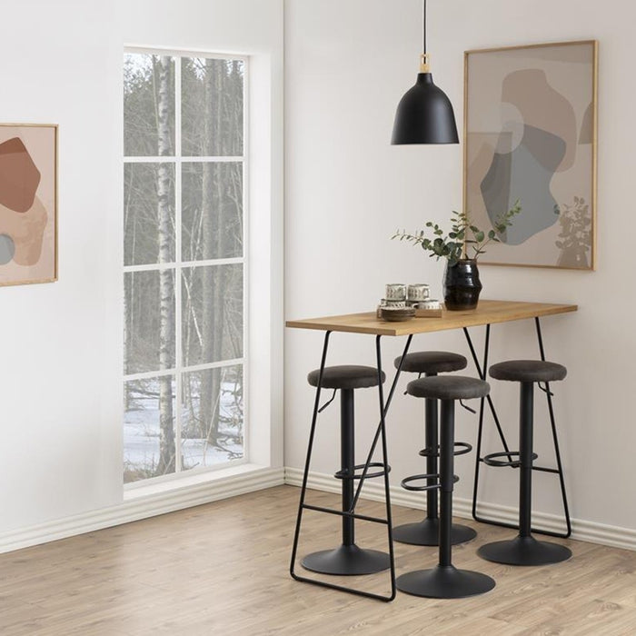 Lisomme Shae houten bartafel naturel - 127 x 58 cm