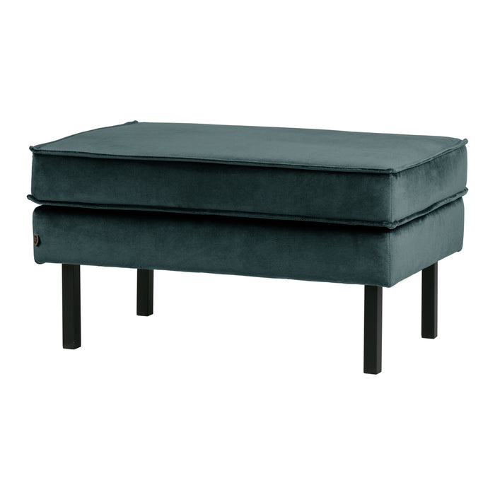 WOOOD Rodeo Hocker - Velvet - Teal