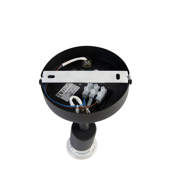 QAZQA Industriële spot zwart kantelbaar rond 2-lichts - Jeany