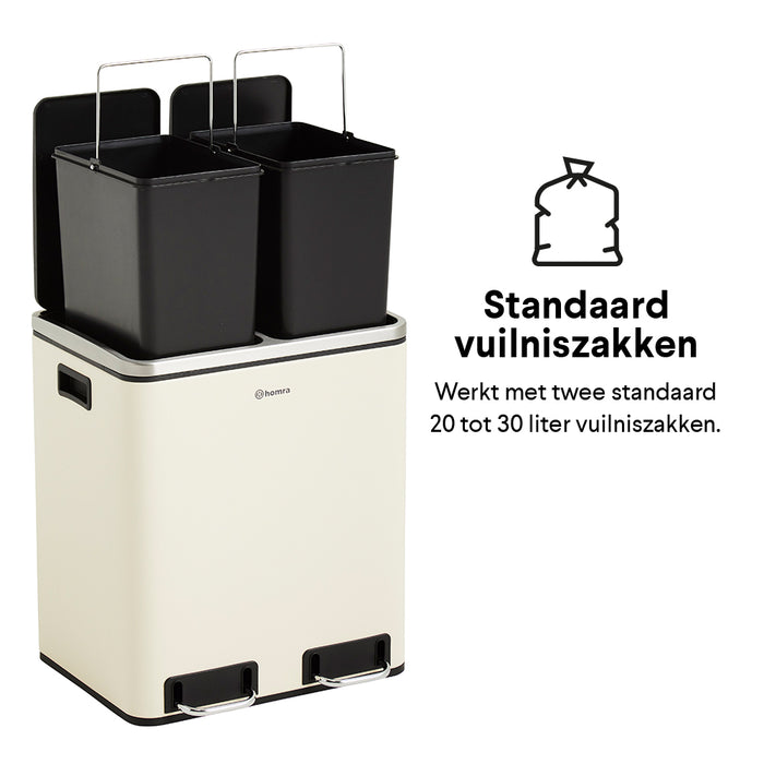 Homra Blinq Duo Pedaalemmer 30 liter (2x15 liter)