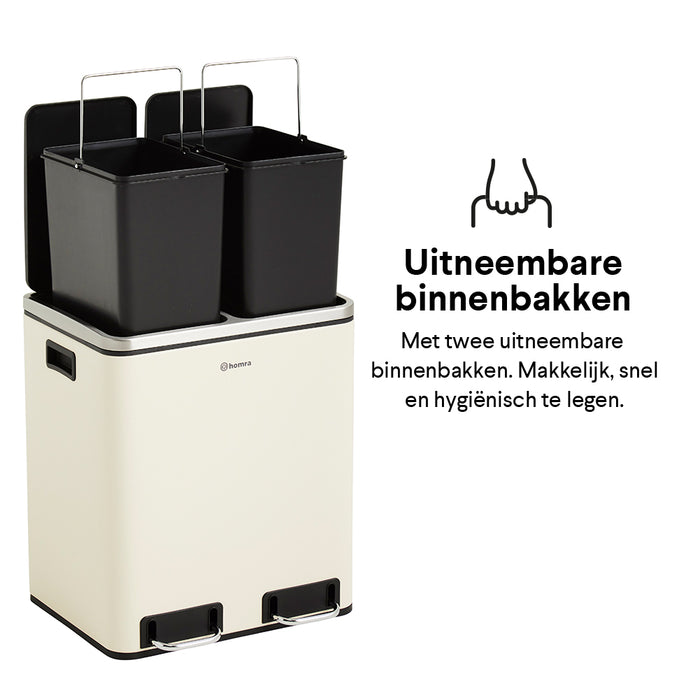 Homra Blinq Duo Pedaalemmer 30 liter (2x15 liter)